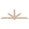 Ekena Millwork Kennewick Smooth Timber Gable Bracket, Douglas Fir, 96"W x 32"H x 3 1/2"D x 5 1/2"F, 8/12 Pitch GBW096X32X0406KEN00SDF - alternate 1